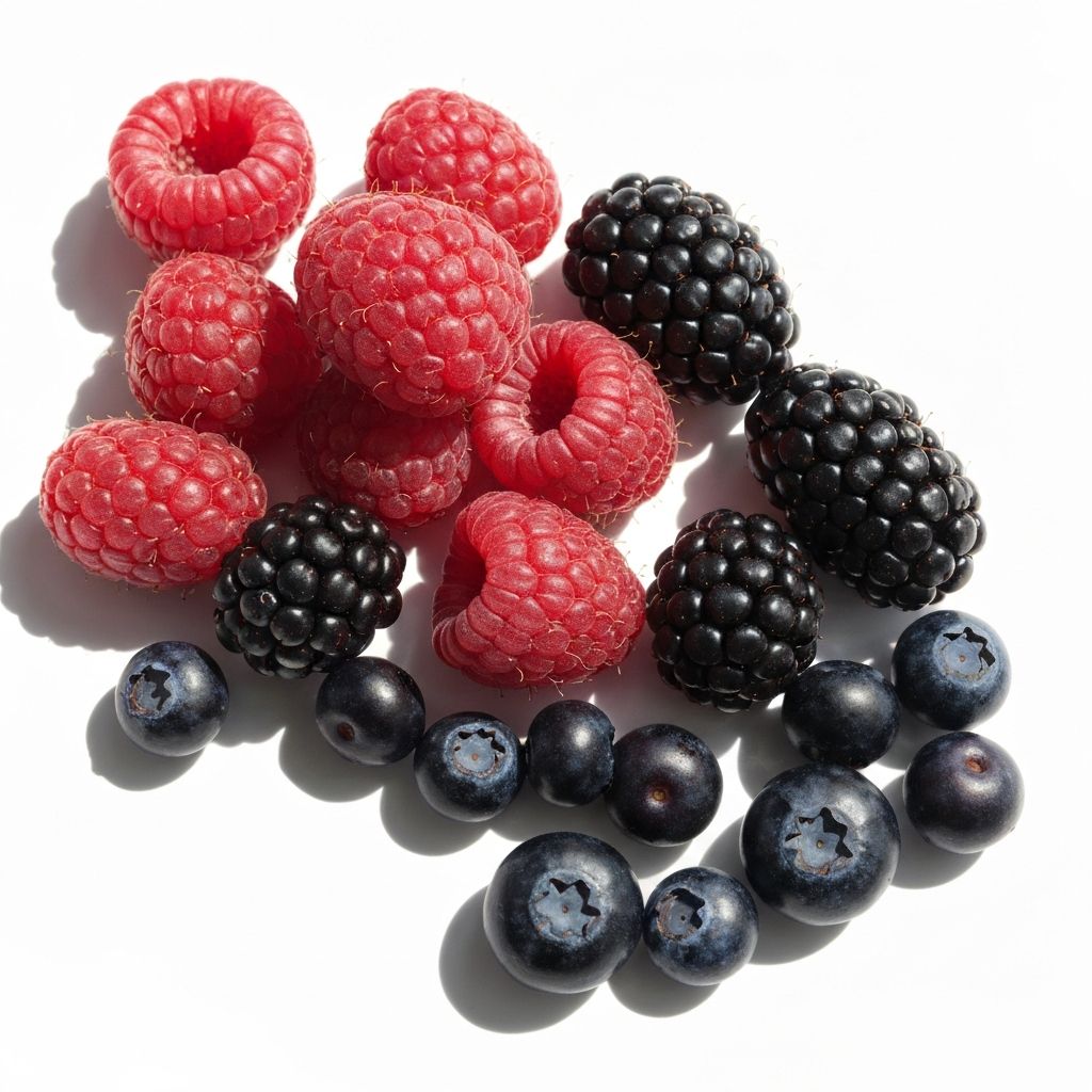 Baies rouges et noires riches en anthocyanes